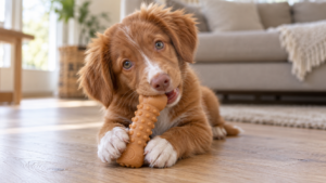 La mastication chez les chiots